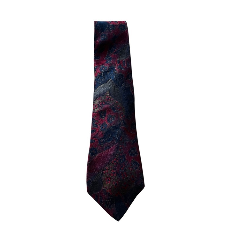 Bugatti Red and Black Patterned Tie